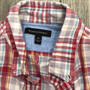Banana Republic Shirts - Banana Republic purple/red button down Banana Republic Shirts - Banana Republic purple/red button down